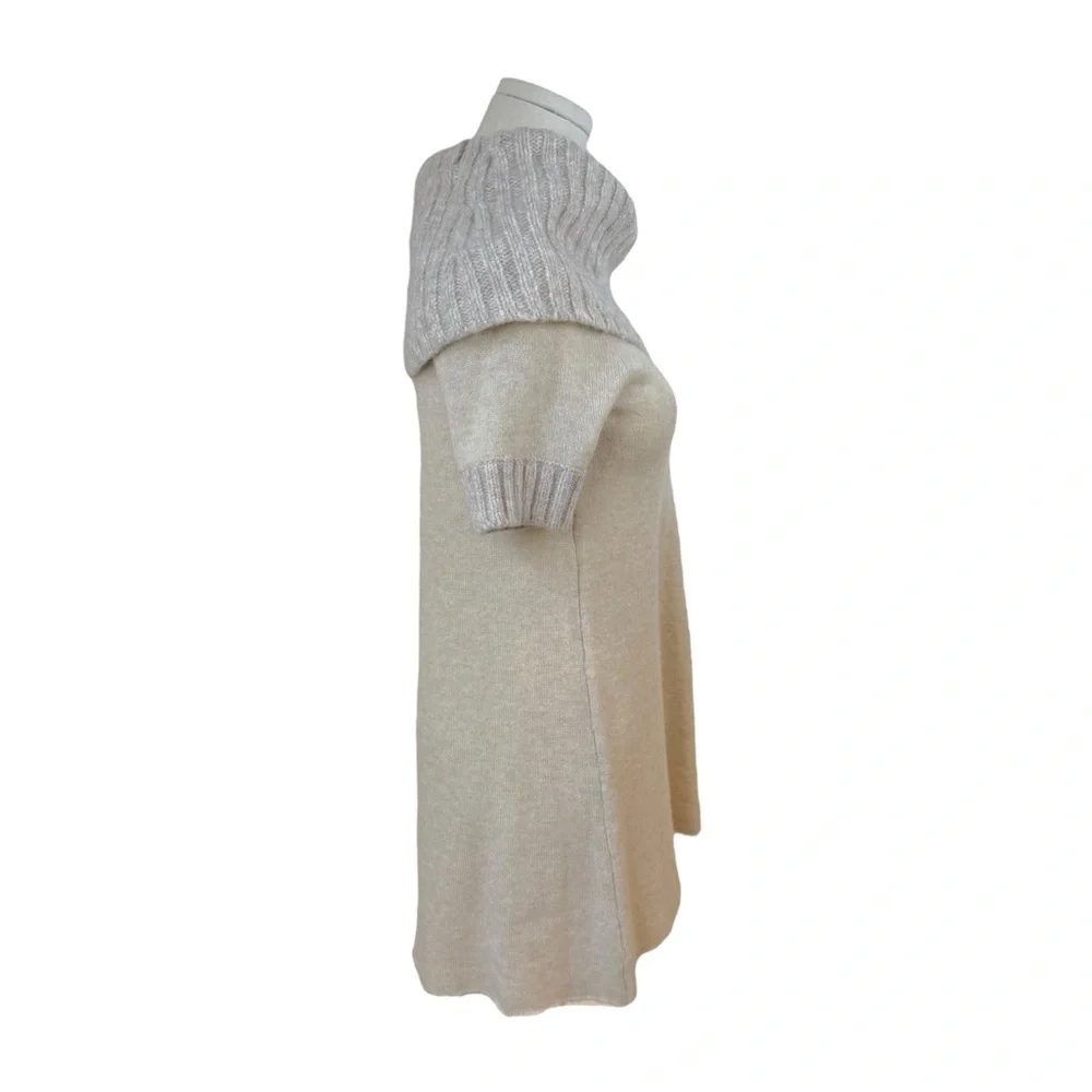Alice + Olivia Cream Cowl Neck Sweater